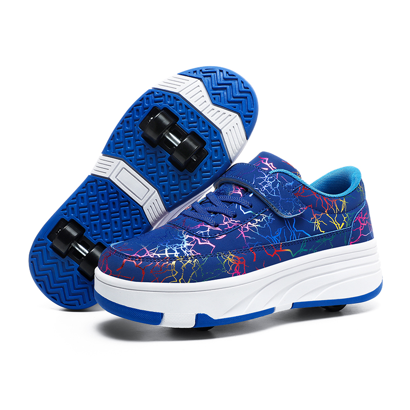 Men'S Shoes - Trendy Roller Skates, Wear-Resistant Wheels, Stable