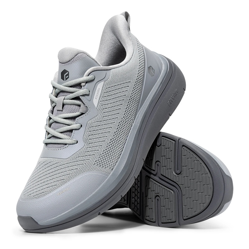 Breathable Mesh Athletic Shoes - Fitville Wide Fit Walking Shoes Men'S