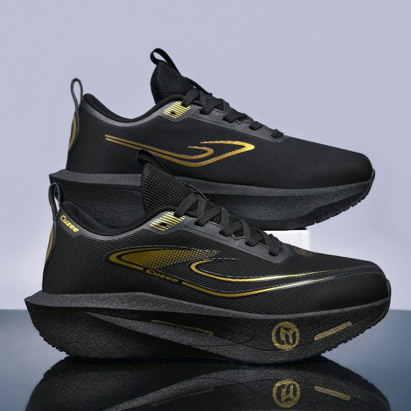 Men Running Shoes Carbon Board - Breathable Mesh Athletic Shoes ulasan dan harga