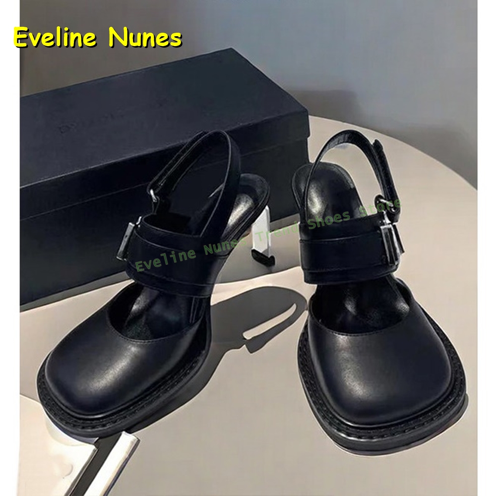 Women's Black Square Toe Buckl - Boots ulasan dan harga