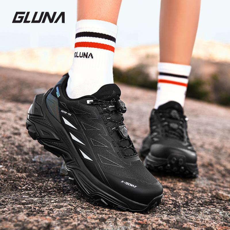 GLUNA Full Waterproof Trail Ru - Anti Slip Trail Running Sneakers ulasan dan harga