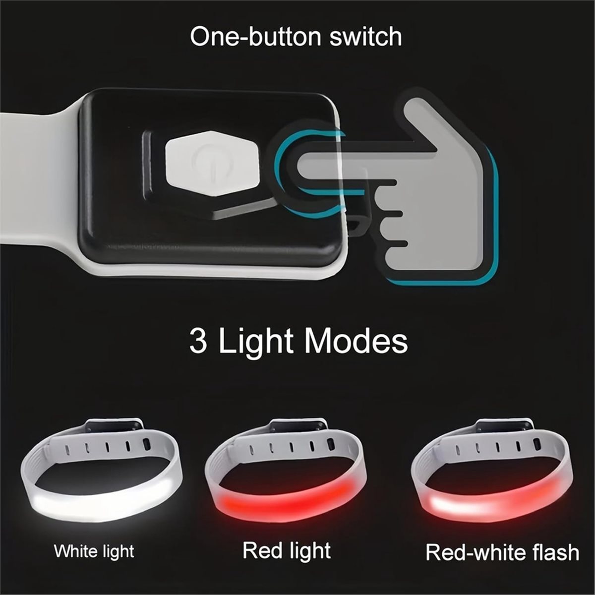 AD45 2PCS Armband Running Ligh - Reflective Night Running Shoes ulasan dan harga