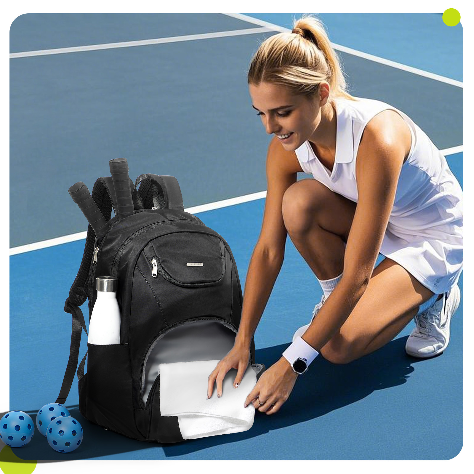 Tennis Bag Tennis Backpack 2 R - Men'S Shoes ulasan dan harga