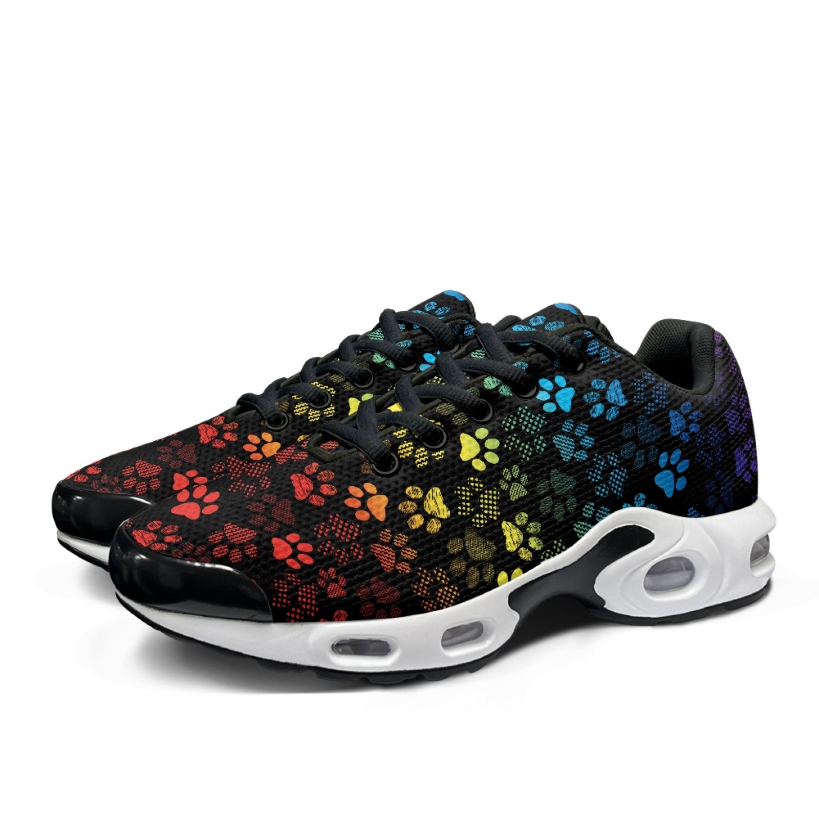 PENSTROLL Rainbow Paw Mesh Sho - Air Cushion Jogger Shoes Men ulasan dan harga