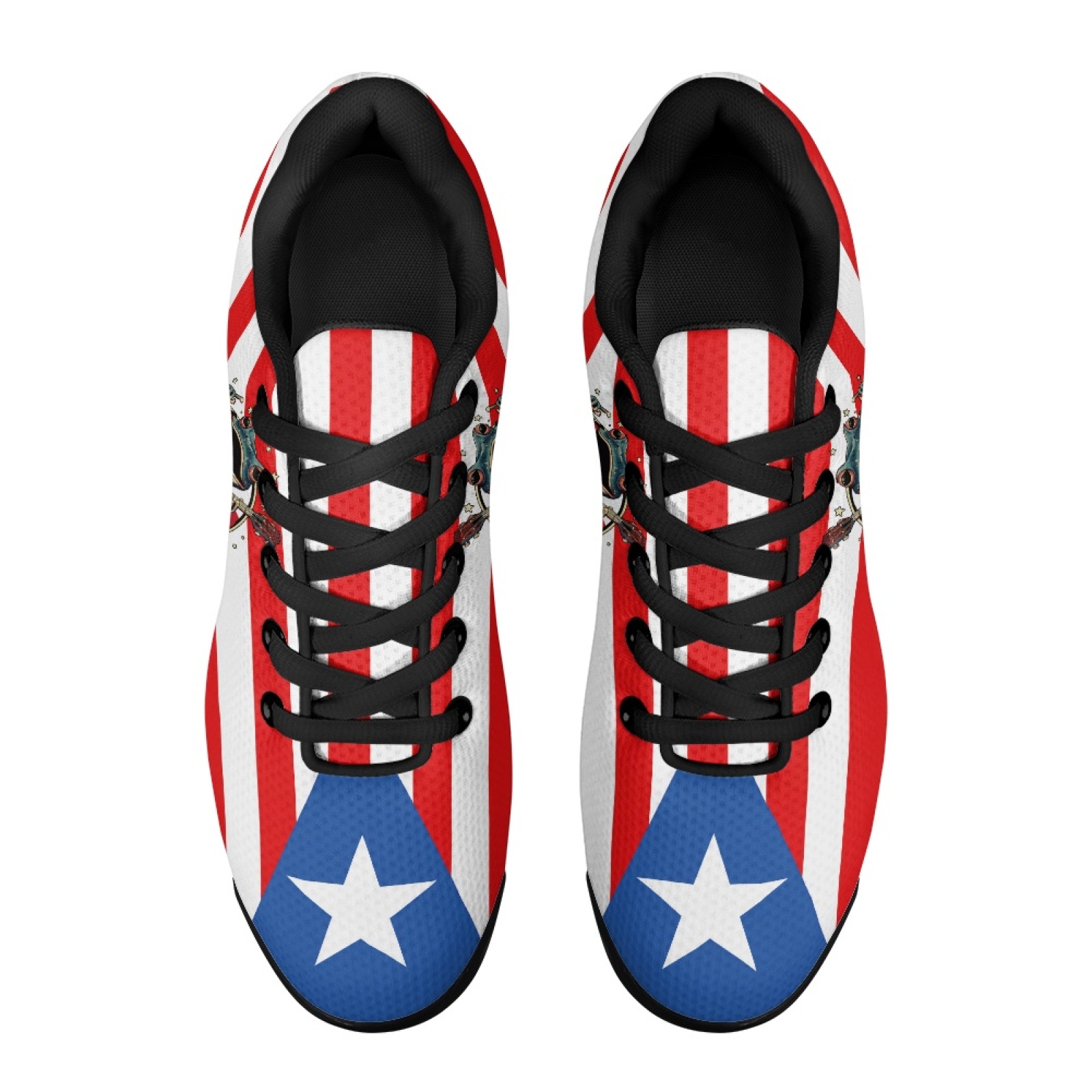 PENSTROLL Red White Blue Star  - Air Cushion Jogger Shoes Men ulasan dan harga