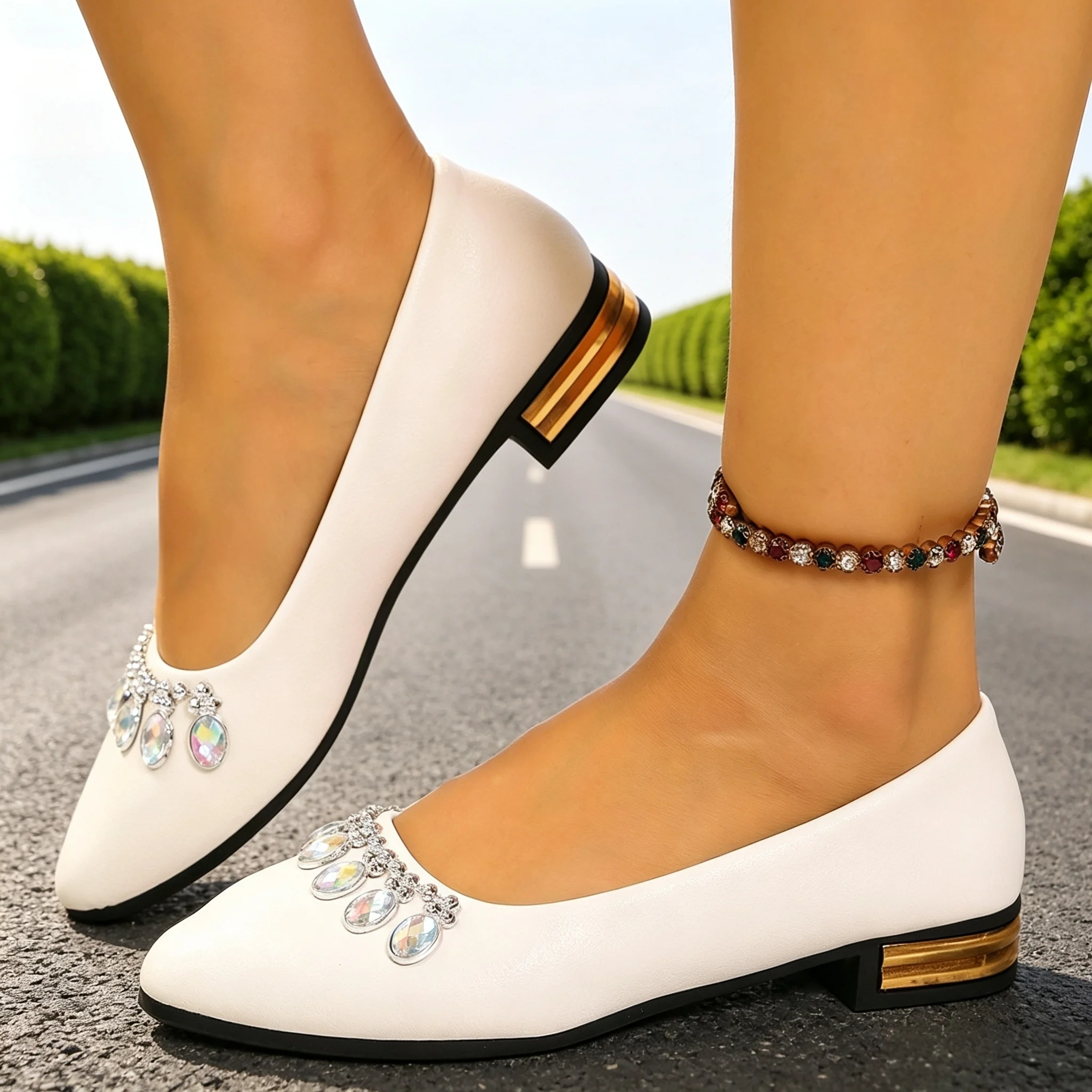 Women Flats Pointed Toe Ballet - Heels ulasan dan harga