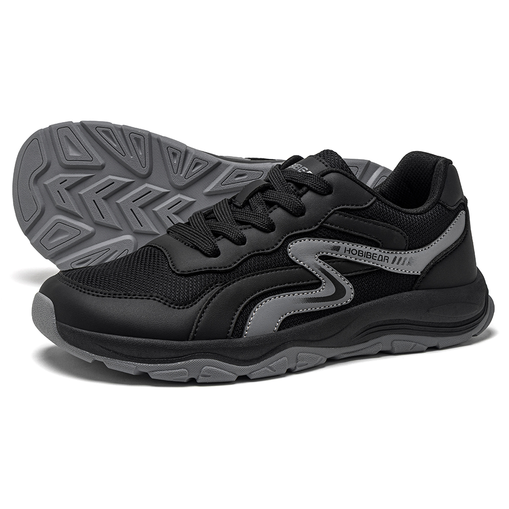 HOBIBEAR Unisex Wide Toe Runni - Breathable Mesh Athletic Shoes ulasan dan harga