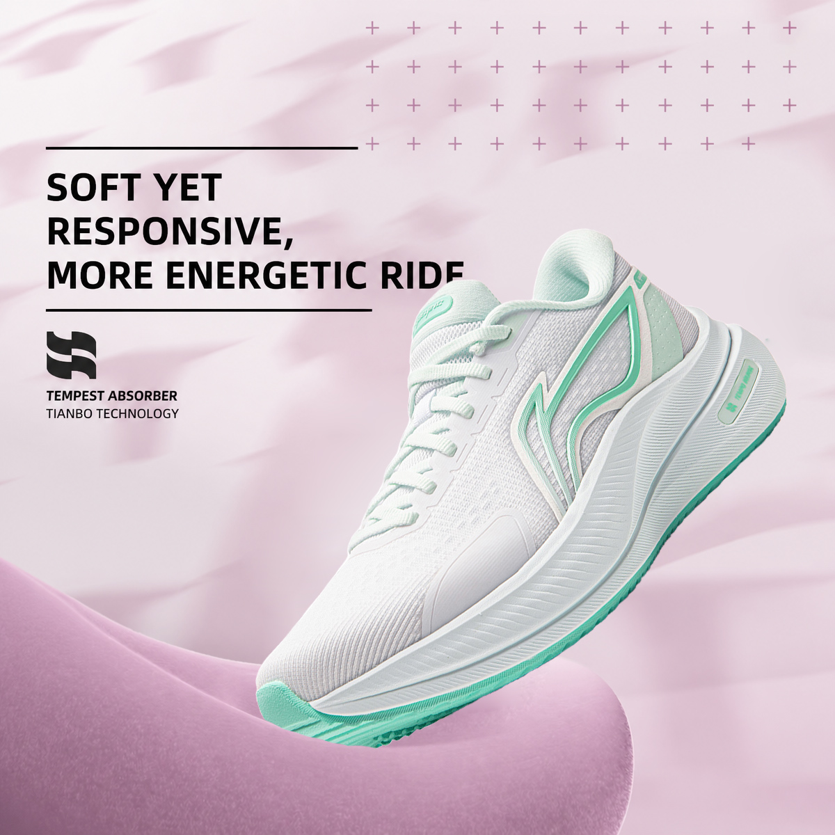 Li-Ning Women's YUEYING 5 Opti - Reflective Night Running Shoes ulasan dan harga